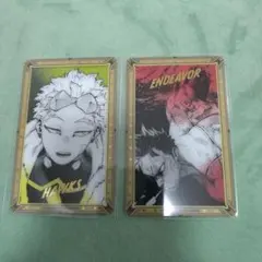 ヒロアカ 原画展 箔押しクリアカードコレクションホークス エンデヴァー