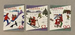 外国未使用切手　カナダ3種　クリスマス