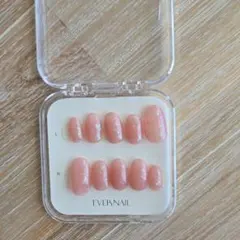 EVER NAIL ネイルチップ＆専用接着剤＆サイズ確認チップ エバーネイル EVERNAIL接着剤で市販ジェルネイルチップを装着したレポート