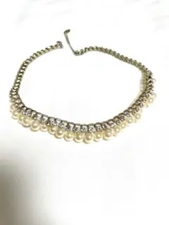 ネックレス　パール　ビジュー