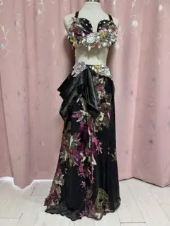 （中古）ベリーダンス　オリエンタル　衣装　黒系