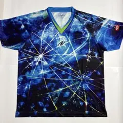 Nittaku 卓球ユニフォームM ブルー スカイオーロラシャツ