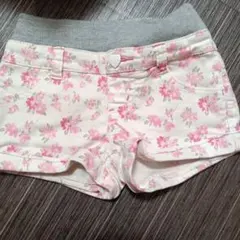花柄半ズボン 100