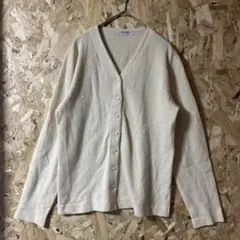 afternoon tea アイボリー カーディガン 長袖　アンゴラ　カシミヤ混