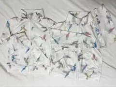 【美品】キッズラッシュガード　鳥柄 サイズ90 子供 水着 2着セット