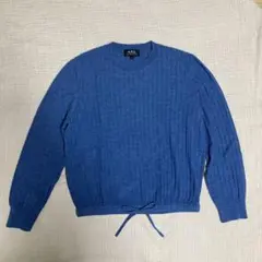 A.P.C. リブセーター ブルー