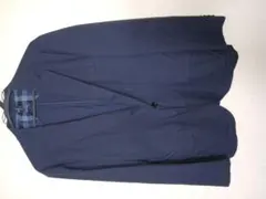 BURBERRYのネイビー ブレザー チェック柄