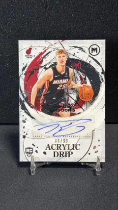 Topps MOTIF】Kasparas Jakucionis RCサイン 99