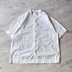 【美品】24SS マーガレットハウエル バンドカラーオーバーサイズシャツ Mのサムネイル