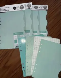 セリア　リフィル　A5 シール帳　シール台紙 amifa A5カスタムノート