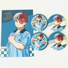 僕のヒーローアカデミア　アメリカンレトロ　マット缶バッジ　ポストカード　轟焦凍