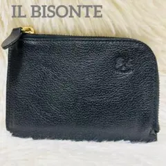 【極美品】イルビゾンテ　コインケース　小銭入れ　レザー　ブラック