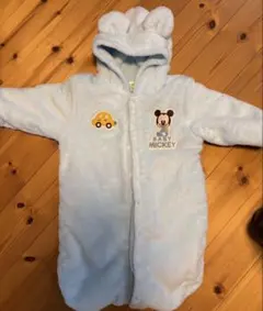 ミッキー フード付きロンパース 70-80cm