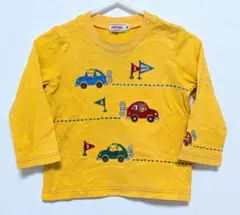 ミキハウス プッチー 車 ロンT トップス 80cm