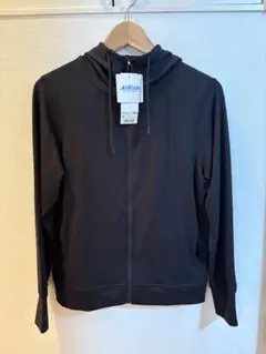 ユニクロ★エアリズム パーカー M 黒 未使用タグ付き