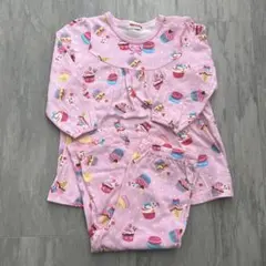 ミキハウス 長袖 パジャマ スイーツ柄 ピンク 総柄 うさこ 90cm