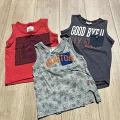ノースリーブタンクトップ 3点セット