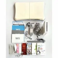 Nintendo Wii本体セット ソフト3本付 WiiFit スマブラ マリカ