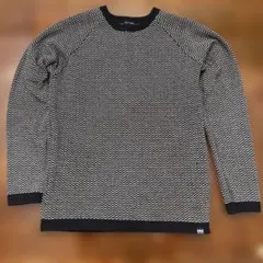 HELLY HANSEN ニットセーター M ブラック/ホワイト