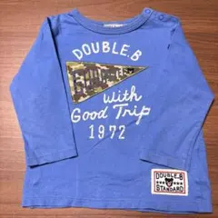 DOUBLE.B 長袖カットソー 90cm 青