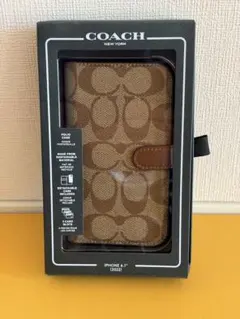 【美品】COACH コーチ iPhone14 / 13 手帳型ケース Folio