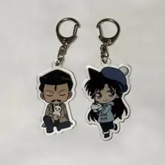 コナン脱出 毛利小五郎&蘭 アクリルキーホルダー