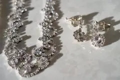 ウェディング　ネックレス　イヤリング