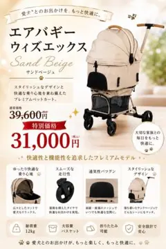 【期間限定特別価格】　正規品　新品エアバギーウィズエックス サンドヴェージュのサムネイル