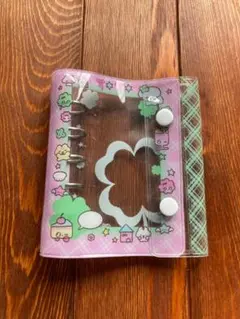 シール帳　バインダー　M5サイズ　ピンク系　リフィル15枚付き　新品