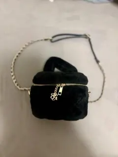 NICE CLAUP ナイスクラプ フェイクファーキルティングバニティバッグ