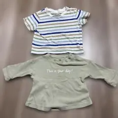 2点セット　西松屋　サイズ60-70 80 長袖　Tシャツ