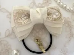 インド刺繍リボンヘアゴム