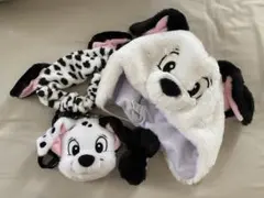 101匹わんちゃん ファンキャップ ヘアバンド ポーチ 3点セット