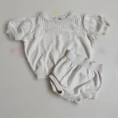 クインシーメイ　QUINCY MAY　白ニットセットアップ