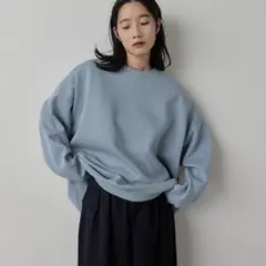 HANNE スウェット　オーバーサイズ　ブルー　水色