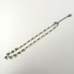 アンティーク風 パールネックレス 45cm セレモニー フォーマル 揺れ装飾付き