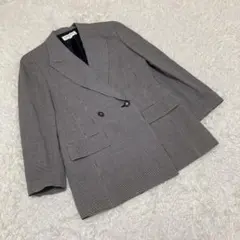 HANAE MORI ハナエモリ　テーラードジャケット　ダブルボタン　モノトーン