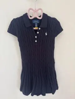 POLO RALPH LAUREN 半袖ワンピース 4T ネイビー