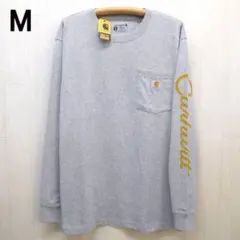 carhartt カーハート ポケット付き 長袖Tシャツ ドッグ M グレー