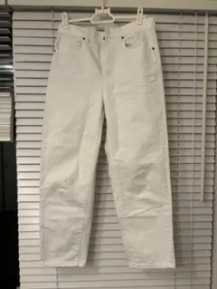 ユニクロ スラウチ　テーパード アンクル　ジーンズ　23（58.5cm)