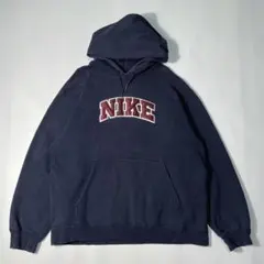 90s ナイキ プルオーバー パーカー L カナダ製 白タグ ビッグロゴ7241