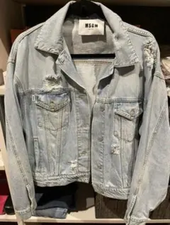 MSGM ダメージ加工デニムジャケット 40