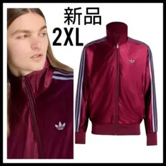 新品★濃赤2XL★メタリックファイヤーバードトラックジャケット★ジャージ★男女