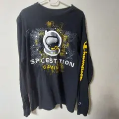 海外限定 Champion コラボ 長袖シャツ ロンt