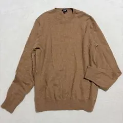 カシミヤ100％✨UNIQLO◇クルーネックニット セーター ノームコア L