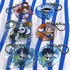 呪術廻戦『ふでマメ アクリルキーホルダー』６点セット まとめ売り