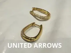 新品ユナイテッドアローズ　オーバルフープピアス　ゴールド☆のサムネイル