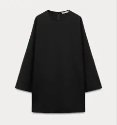 ZARA ミニ　ブラック　ワンピース　長袖
