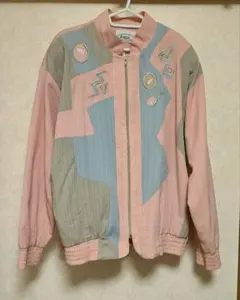 USA古着 / ファンシー幾何学模様ブルゾン