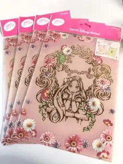 【4枚セット】【新品未開封】【ディズニーラプンツェル】【クリアファイル】